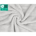 thumbnail image 4 of American Soft Linen Luxury 4 Piece Washcloth Set, 100% Cotton Turkish Washrags and Washcloths, Silver Gray, 4 of 5