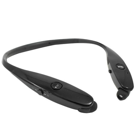 Retractable Stereo Wireless Headset/ Headphones for LG Q60, K50, K40, BLU Studio X8 HD (2019), Alcatel 1c (2019)