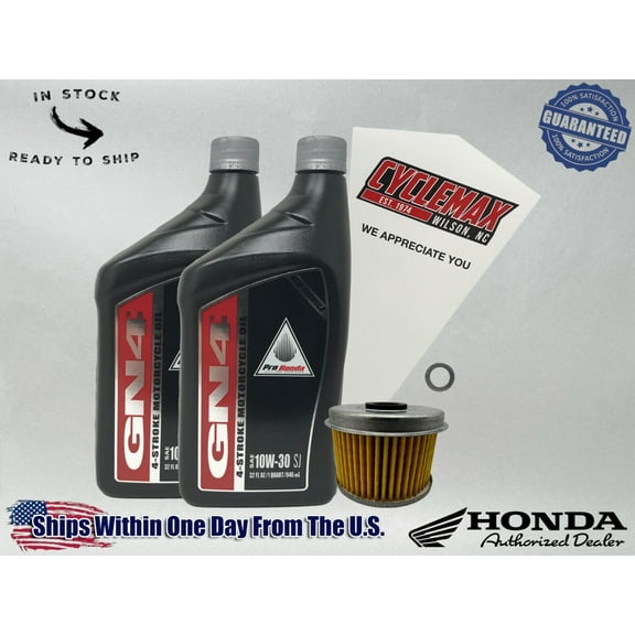 Cyclemax Standard 10W-30 Oil Change Kit fits 2022-2024 Honda Rebel 300 CMX300