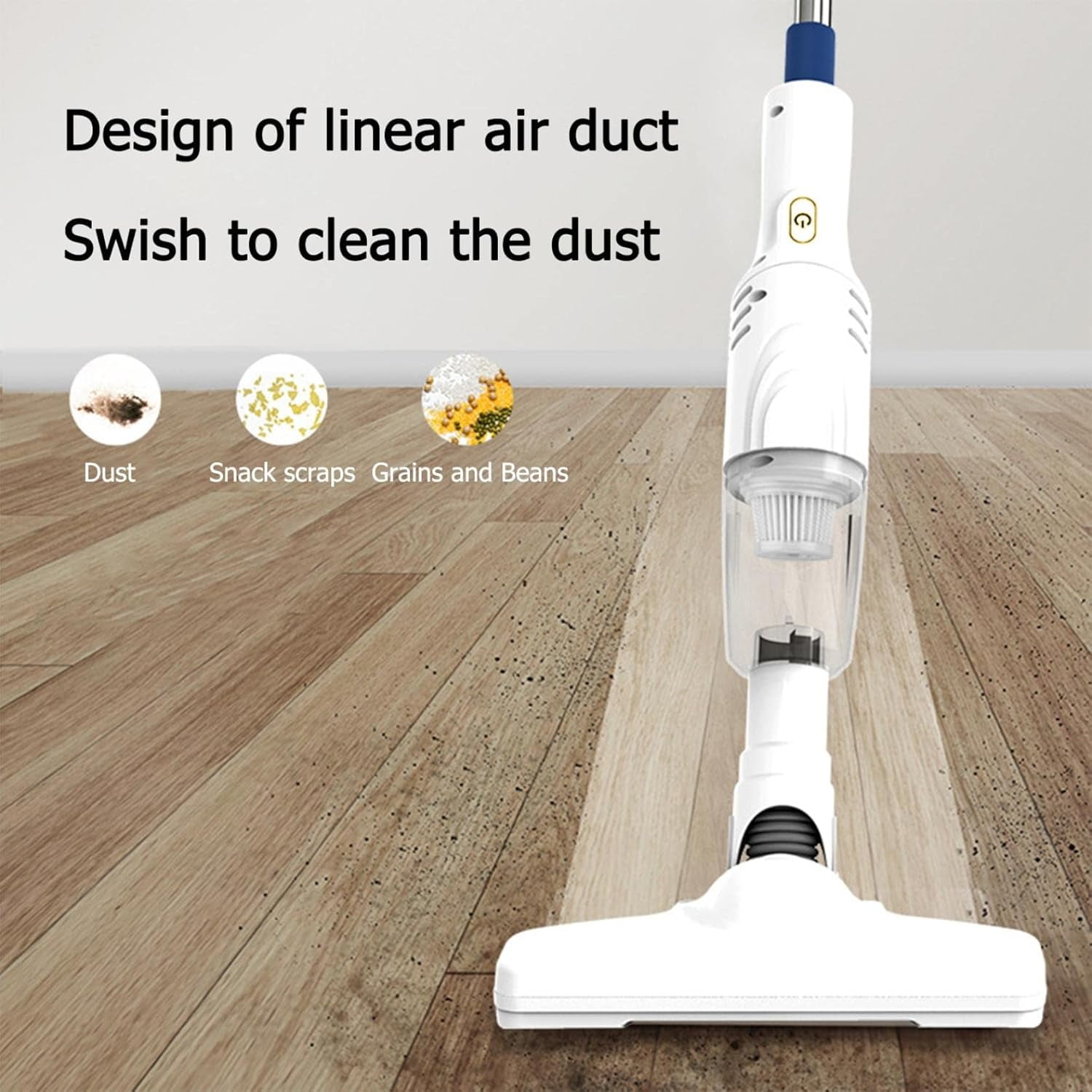 Cordless Stick Vacuum with Foldable Swivel Head, Fast Charging Powerful Suction Handheld Vacuum Cleaner, Light Weight Wireless Vacuum Cleaner for Carpet and Hardwood Floor Pet Hair