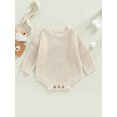 thumbnail image 2 of Bagilaanoe Newborn Baby Girl Boy Rompers Sweater Long Sleeve Knitted Bodysuits 3M 6M 9M 12M 24M Infant Autumn Winter One Piece Short Jumpsuit, 2 of 9