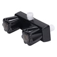 thumbnail image 3 of Desviador De Válvula De Grifo De Ducha RV, Desviador De Válvula De Grifo De Ducha RV Control De Válvula Mezcladora De Ducha con 2 Perillas Rueda para Autocaravana(Black), 3 of 14