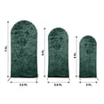 thumbnail image 3 of BalsaCircle 3 Hunter Green Crushed Velvet Round Top Wedding Arch Backdrop Stand Covers Party Events Decorations Supplies, 3 of 5