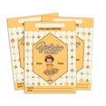 thumbnail image 1 of Darling Souvenir Orange Birthday Invitation Card Printable Fill or Write In Blank Invites Party Supplies Pack Of 28 5 x 7 Inches, 1 of 5