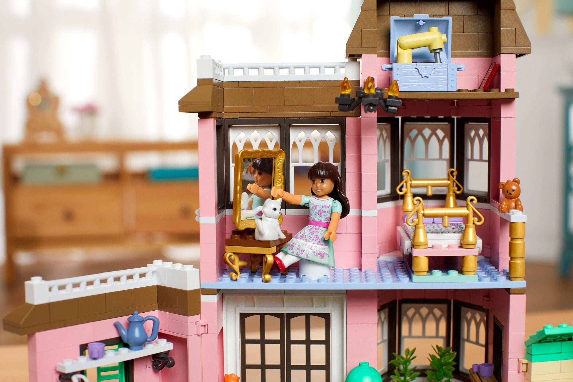 mega construx american girl samantha's victorian building set