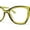 Green, variant on Womens Classy Oversized Thick Plastic Cat Eye Reading Glasses Black +2.50
