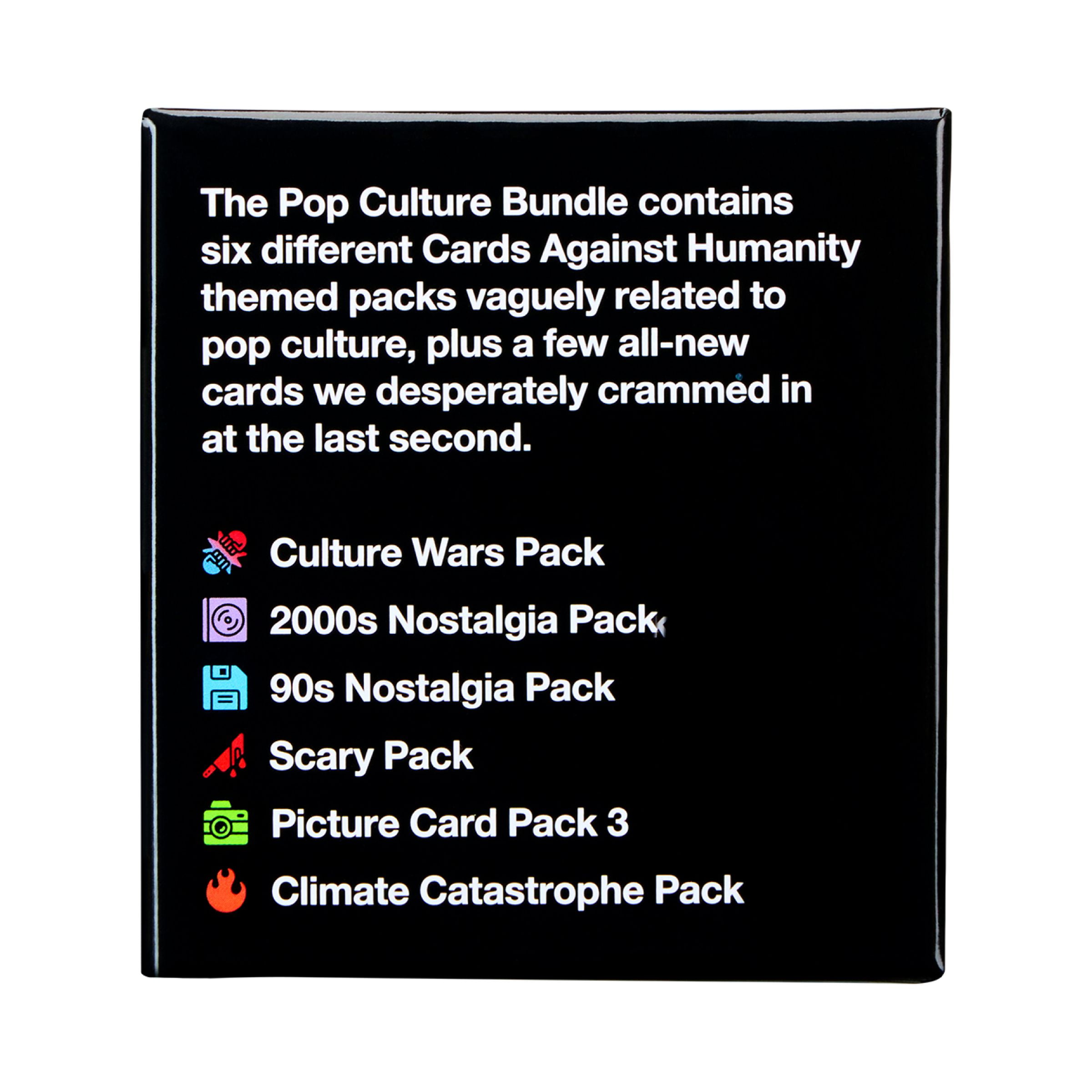 Cards Against Humanity: Pop Culture Bundle • 6 Popular Themed Packs + 10 All-New Cards