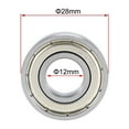 thumbnail image 4 of Uxcell Deep Groove Ball Bearing Double Shielded Chrome Steel 12x28x8mm, 4 of 5