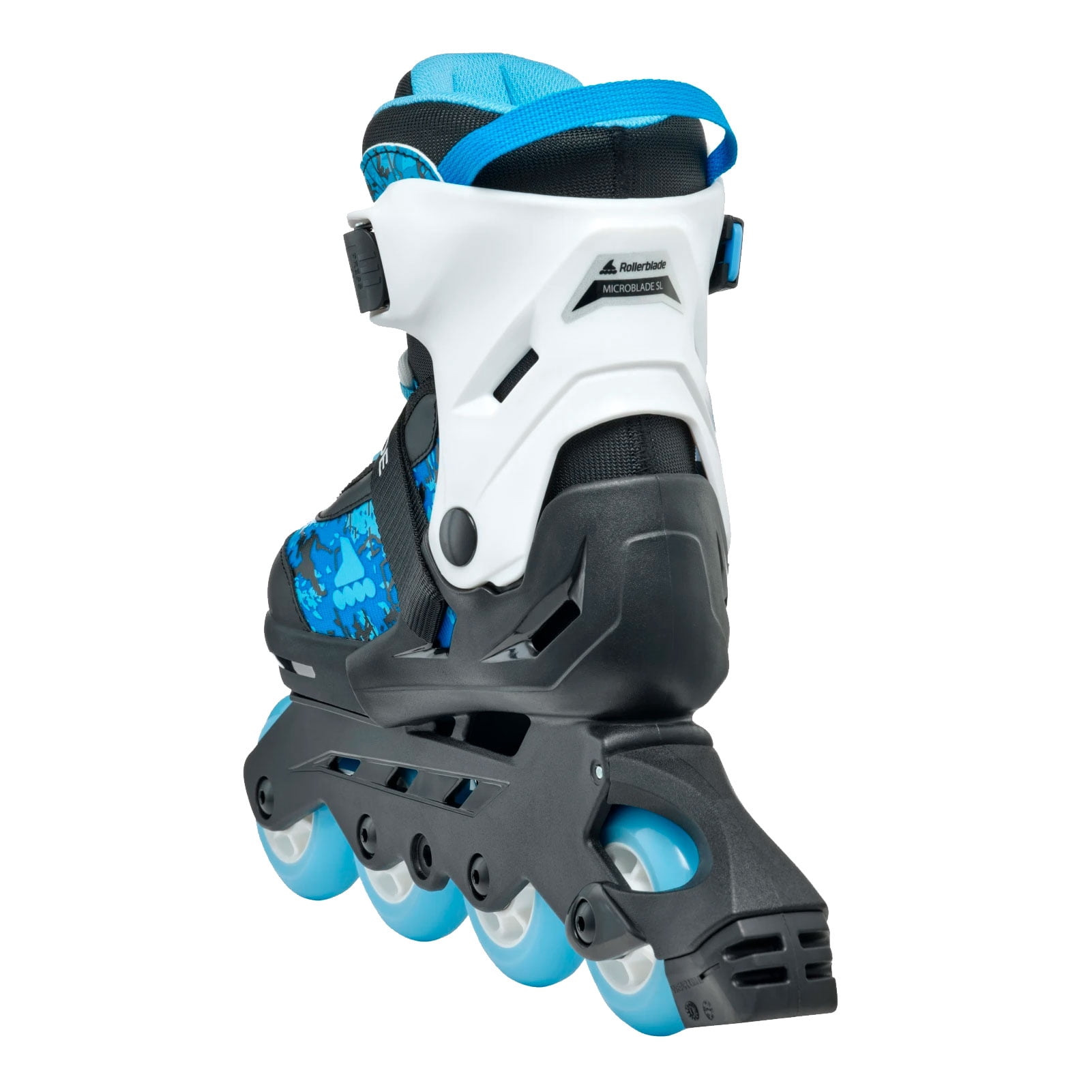 ROLLERBLADE Kids' Microblade SL Black/Sky Blue Skates, Size: 2-5 (86B0751540NF02-2-5)