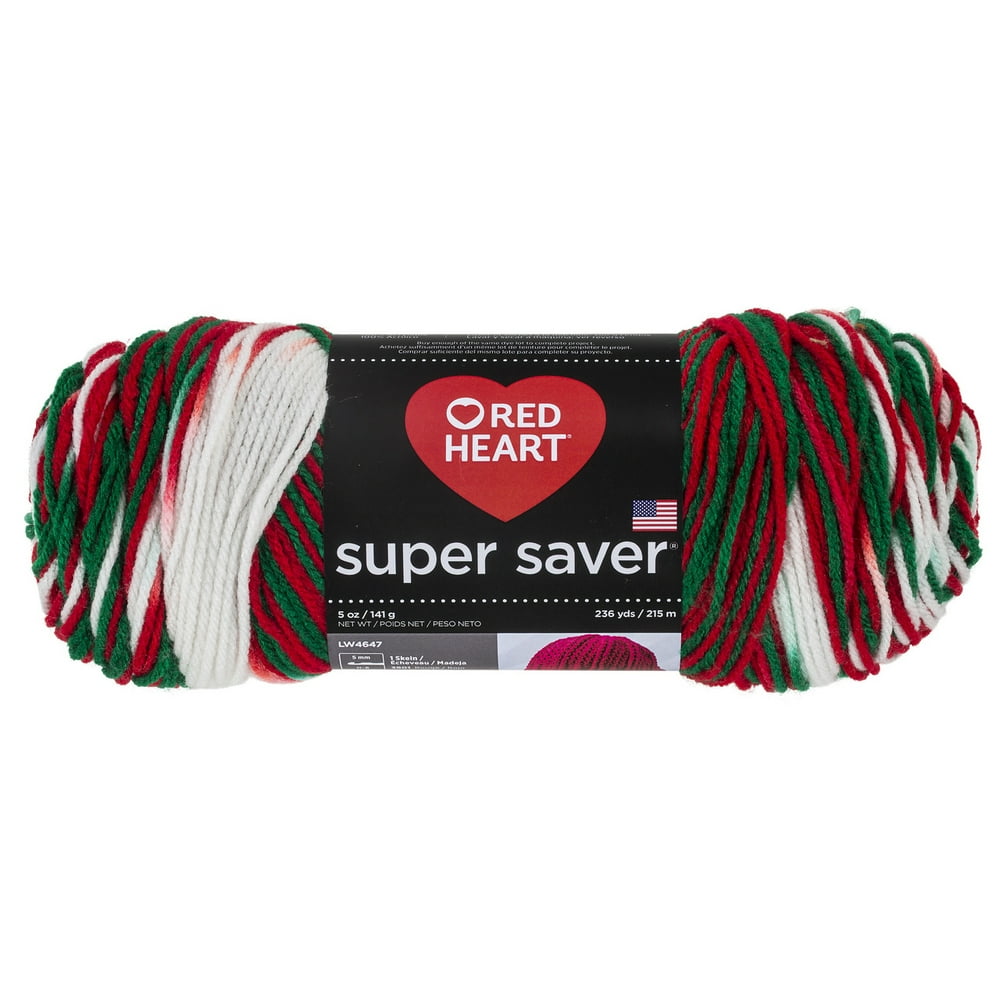 Red Heart Super Saver Acrylic Econ Mistletoe Yarn, 1 Each
