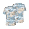 thumbnail image 3 of Daiia Animals Travel World Map Mens Baseball Jersey Button Down Shirts Short Sleeve Sports Uniforms-X-Large, 3 of 9