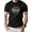 Black, variant on Men'S Black "Officially Retired" Retirement-Themed Print T-Shirt, Defining a New Style of Retirement Life