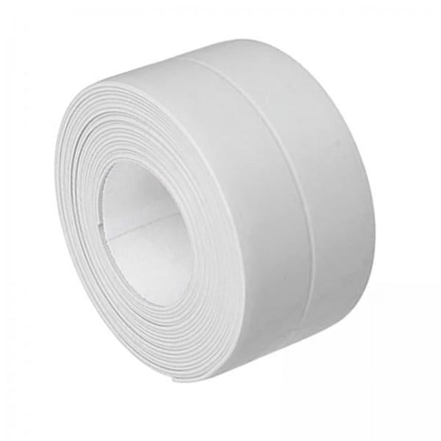 Cinta de calafateo de PVC, cinta de sellado de tira autoadhesiva, resistente al agua, color , 2xPVC , 2 piezas