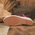 thumbnail image 5 of YLYL Women's Espadrilles Sandals Ankle Strap Buckle Closed Toe Platform Wedge Heel Summer Sandals, 5 of 9