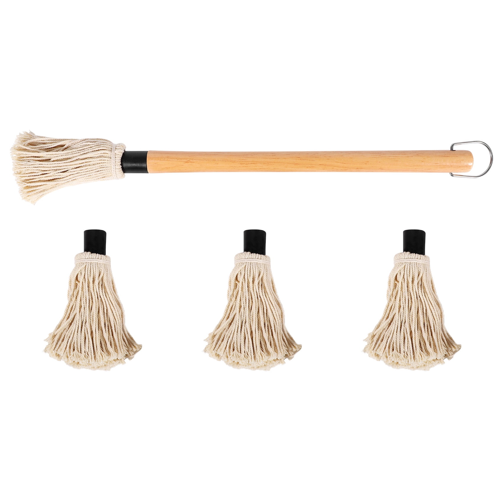 Barbecue BBQ Brush Basting Mop with Wooden Handle Grilling Smoking