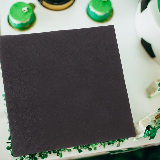 CHICHUMID Servilletas Cocktail Negras De Papel Para Fiestas Uso Y Durable Para