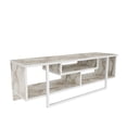 thumbnail image 5 of Asal 47" Modern Metal Wood TV Stand for 55 inch TV Marble White, 5 of 5