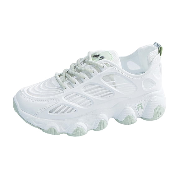 Yunhgft Women Casual Shoes Low Top Comfortable Nonslip Fashion Chunky Sneakers for Women 40