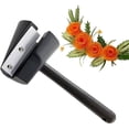 thumbnail image 6 of Creative Stainless Steel Spiral Funnel Flower Roller Carrot Peeler, Multi-Functional Vegetable Cutter Slicer for Kitchen, Fruit & Veggie Spiralizer Tool for Home Cooks & Restaurant , 1*Paring Knife, 6 of 9
