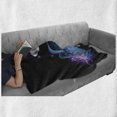 thumbnail image 6 of Butterfly Soft Flannel Fleece Throw Blanket, Butterflies Flying and Leaving Behind Colorful Smoky Shapes Illustration, Cozy Plush for Indoor and Outdoor Use, 50" x 70", Multicolor, by Ambesonne, 6 of 6