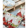 Outdoor Pillows Cover 18x18 Pack of 2 Christmas Gnome Truck Theme