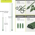 thumbnail image 5 of 1Pc Plant Stakes for Indoor Plants,Plant Clips for Climbing Plants,Plant Sticks Support Tall,Plant Support Stake Orchid Stick With Clips for Indoor Outdoor,Garden Pole for Potted Tomato Amaryllis, 5 of 6