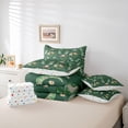 thumbnail image 6 of Homewish Green Butterflies 7pcs Bedding Comforter Set for Boys Girls,Chic Flowers Queen Bedding Sets Super Cozy,Spring Graden Queen Sheet Sets,Microfiber Bedroom Decor,Reversible, 6 of 8