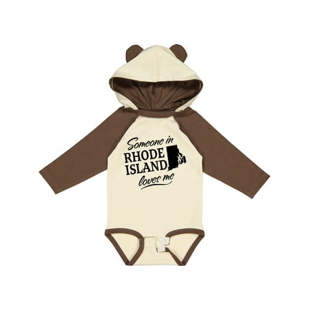 

Inktastic Someone in Rhode Island Loves Me Gift Baby Boy or Baby Girl Long Sleeve Bodysuit