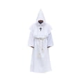 thumbnail image 1 of Disfraz de sacerdote con capucha de Halloween con collar cruzado Cinturón Unisex Hombres Mujeres Sól Tomshoo Blanco/L, 1 of 7