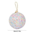 thumbnail image 3 of Japceit Macaron Christmas Tree Ornaments, Foam Holiday Hanging Pendants with Ribbon, 12-Pack Pastel Dessert-Themed Decor for Xmas Party Gift Exchange, Festive Sweet Treat Designs, 3 of 6