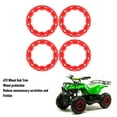 thumbnail image 4 of 4PCS ATV Wheel Trim, 10 Inch Plastic Scratch Proof Sporty Look Hub Protection Decor, Rim Guards  Rim Cap  Wheel Hub Trim Decor  Wheel Rim Protector for Go Kart, 4 of 7