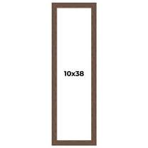 10x38 Frame Brown Farmhouse Solid Wood Picture Frame Width 1.5 Inches | Interior Frame Depth 0.5