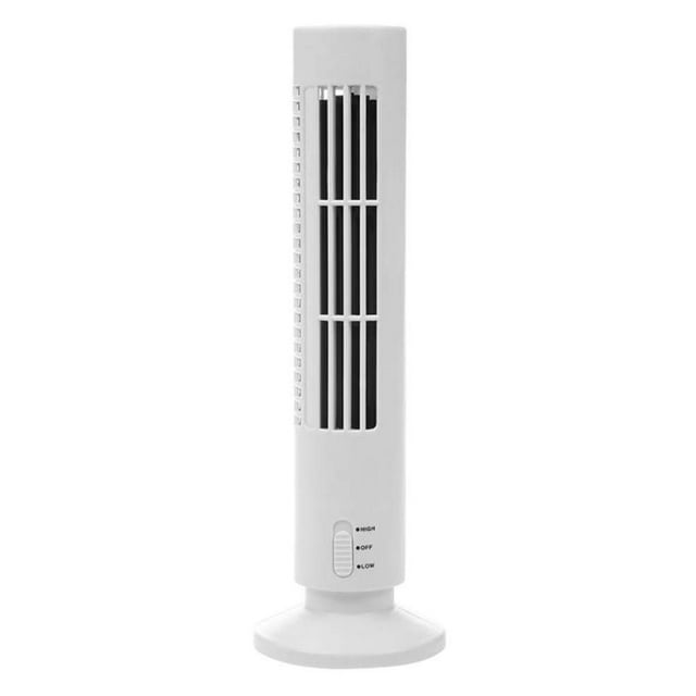 Gonetre Enfriador de aire portátil, ventilador vertical sin aspas, ventilador de aire acondicionado de escritorio USB, miniventilador de torre de refrigeración para oficina en casa