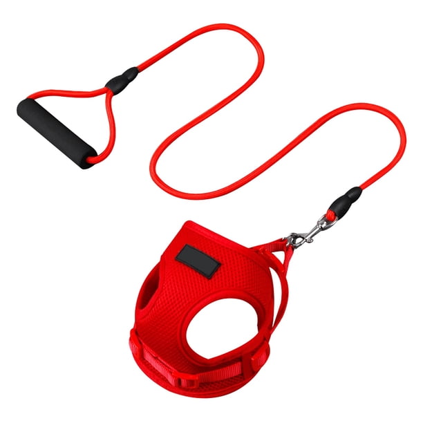Correa para mascotas con arnés de pecho y espalda de malla tipo sándwich para perros pequeños y medianos. Suministros para mascotas.