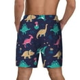 thumbnail image 4 of Daiia Cartoon Dinosaur Mens Swim Trunks Swim Shorts Quick Dry Swim Shorts with Mesh Lining Pockets-Large, 4 of 9