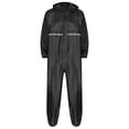thumbnail image 4 of Sxiwei Mens Hooded Raincoat Waterproof Coveralls Professional Outdoor Utility Workwear One Piece Black 185/3XL, 4 of 6