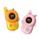 thumbnail image 1 of par de andadores para niños, color rosa y amarillo, habla, intercomunicador inalámbrico portátil de segunda generación, 3 km, juguete educativo interactivo para uso en interiores y exteriores, 1 of 3