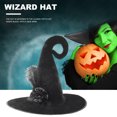 thumbnail image 4 of Sombrero de bruja de Halloween Sombrero de bruja de terciopelo puntiagudo con accesorios de disfraces de mujer de flores Tmvgtek 5ty9dq0pd7mg5pq2, 4 of 9
