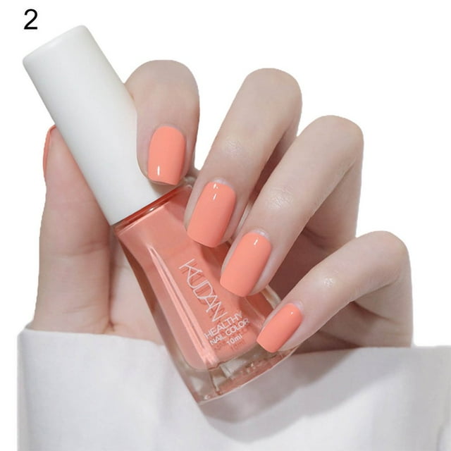 10ml Quick Drying Nail Polish Water-Based Tearable Sequins Baking Free Long Lasting Nail Polish for Female