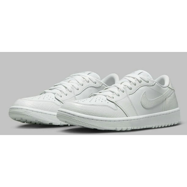 Ni - ke Ni - ke Air Jordan 1 Low Retro Golf Shoe Sneaker White Croc AJ1 Size 15 New