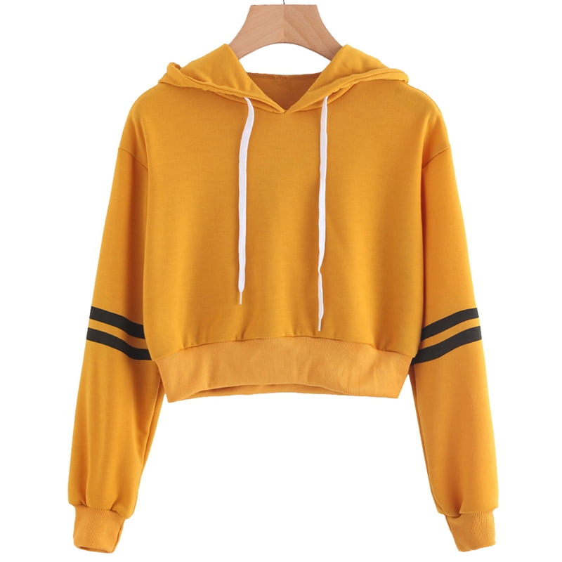 drawstring crop sweatshirt
