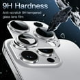 thumbnail image 4 of JETech Camera Lens Protector for iPhone 14 Pro 6.1-Inch and iPhone 14 Pro Max 6.7-Inch, Full Coverage 9H Tempered Glass Ring Cover, Matte Metal Plate, Case Friendly, 1-Pack (Silver), 4 of 7