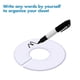 thumbnail image 2 of Pack Of 30 White Round Clothes Size Hanger Dividers For Closet (outside 9cm, Inside 35cm Diameter), 2 of 4