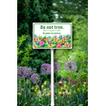 thumbnail image 5 of Eveokoki 8"x12" Aluminum Yard Sign "Do Not Trim No Podar As Plantas" Bilingual Plant Signs Bilingual Plant Sign in English and Spanish Yard Sign Sturdy, Rust Free, Weatherproof,Easy to Install, 5 of 6