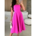 thumbnail image 3 of Solid Color Tube Midi Dress, 3 of 19