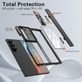 thumbnail image 5 of Allytechgroup Samsung Galaxy Z Fold 6 Case with Camera Lens Protector, Shockproof Rugged Drop Resistance Clear Back Cover Phone Case for Samsung Galaxy Z Fold 6, Black, 5 of 6