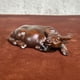 thumbnail image 3 of Ebony wood carved water buffalo figurine, solid wood carved reclining ox craft, animal zodiac, redwood ox home decoration, gift., 3 of 4