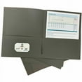 thumbnail image 4 of Business Source, BSN78553, 8-1/2x11 Double Pocket Portfolio, 25 / Box, Gray, 4 of 6