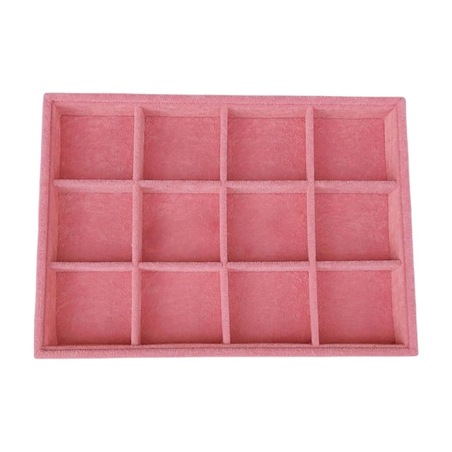 Bandeja apilable para exhibición de joyas perfecl rosa 28 cm x 20 cm