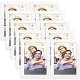 thumbnail image 2 of Icona Bay 5x7 Picture Frame Set (White, 10 Pack), Simple Modern Design, Table Top Kickstand and Wall Hanging Hooks Included, Impresia Collection, 2 of 4